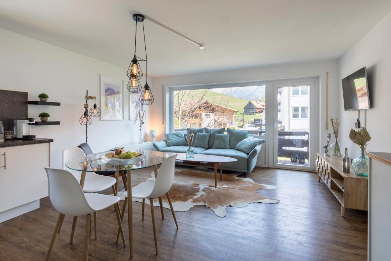 Design Apartment „Alpengluehen“ Nahe Breitachklamm Oberstdorf Bagian luar foto